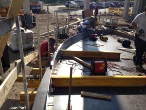 Außenwange für Betonauffahrt