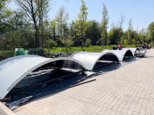 Für das Tramira Transportbetonwerk haben wir zwei neue Sandtrichter konstruiert und installiert, welche die alten Trichteranlagen ersetzen.